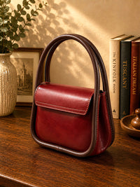 Althea Mini Italian Leather Top Handle Bag