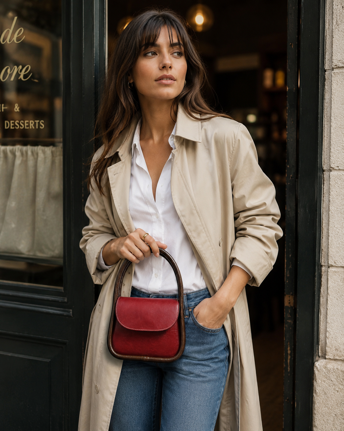 Althea Mini Italian Leather Top Handle Bag