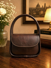 Althea Mini Italian Leather Top Handle Bag