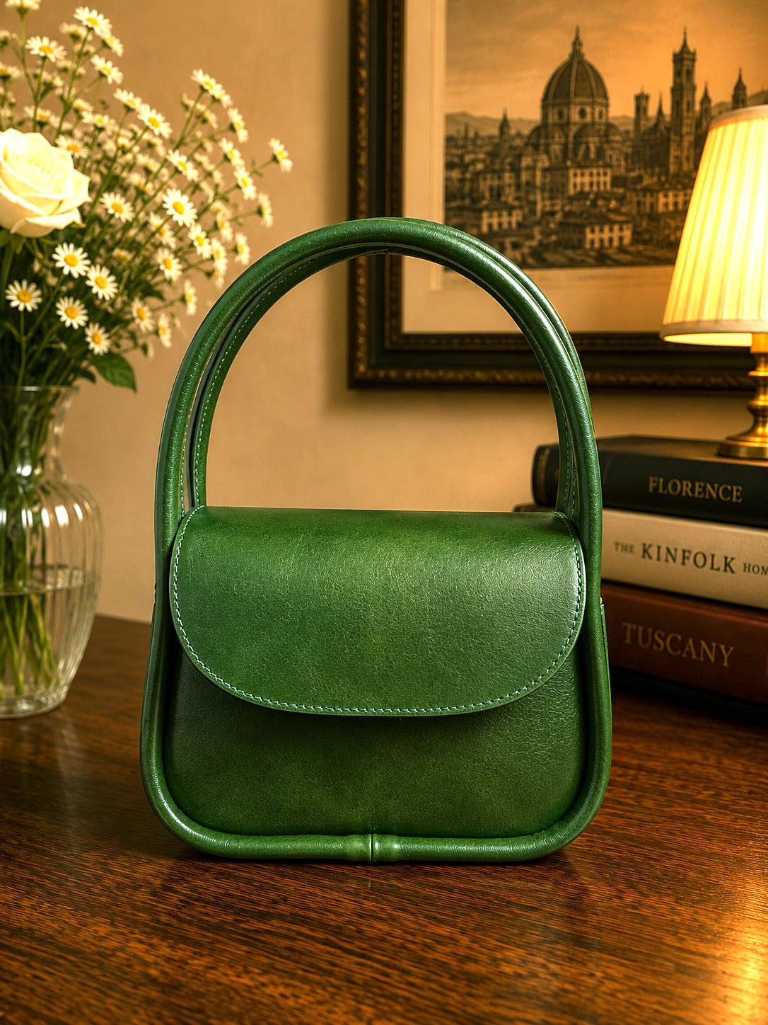 Althea Mini Italian Leather Top Handle Bag