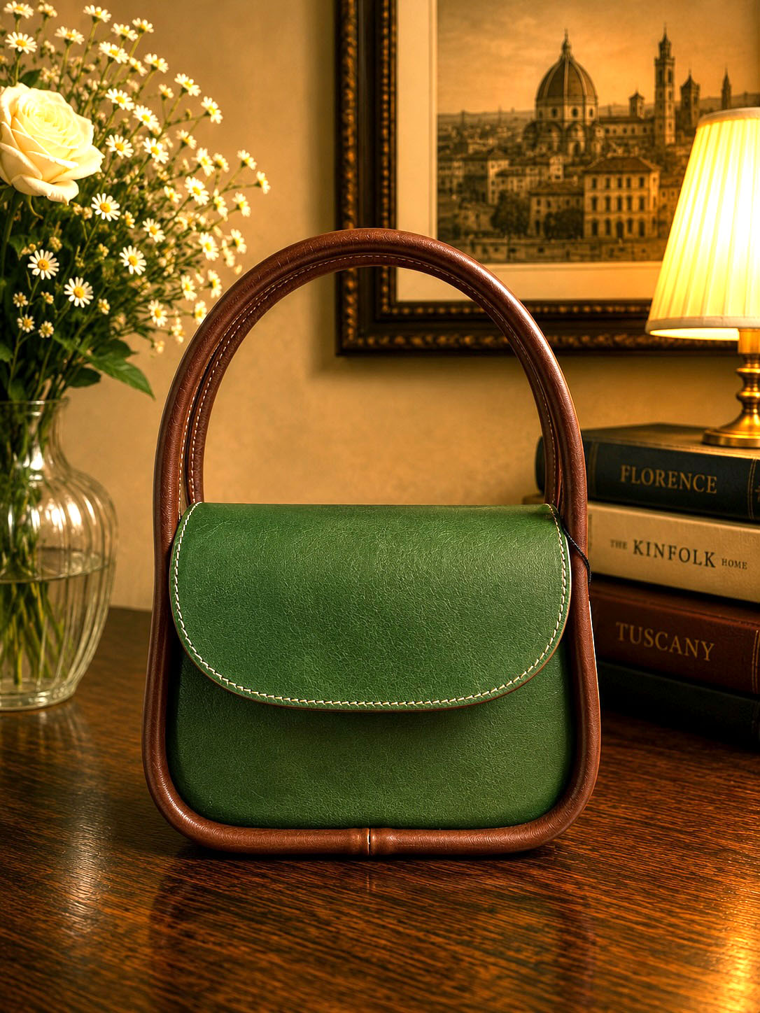 Althea Mini Italian Leather Top Handle Bag