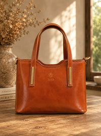 Liviana Large Italian Leather Structured Tote Bag