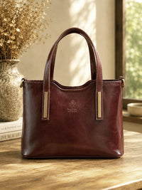 Liviana Large Italian Leather Structured Tote Bag