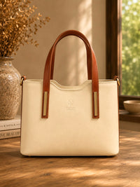 Liviana Large Italian Leather Structured Tote Bag