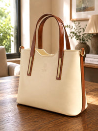Liviana Large Italian Leather Structured Tote Bag