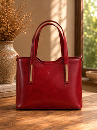 Liviana Large Italian Leather Structured Tote Bag