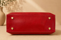 Adelasia Hand-Dyed Italian Leather Top Handle Bag