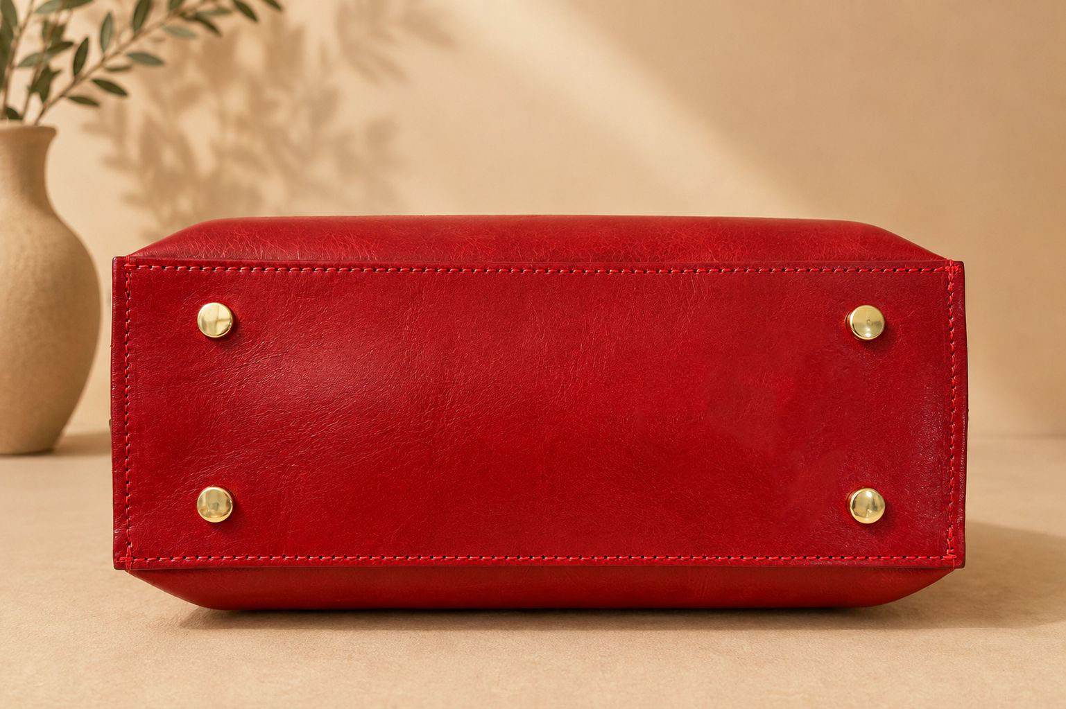 Adelasia Hand-Dyed Italian Leather Top Handle Bag