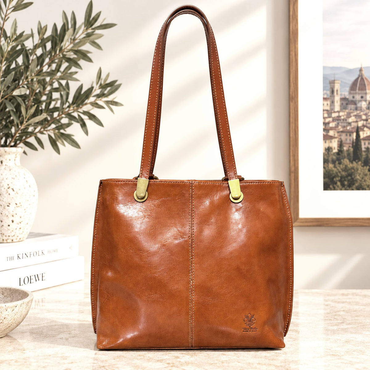 Clotilde Hand-Dyed Leather Convertible Backpack - view 22