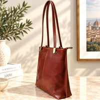 Clotilde Hand-Dyed Leather Convertible Backpack - view 7
