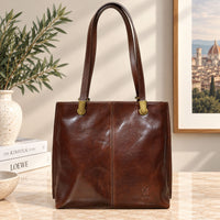 Clotilde Hand-Dyed Leather Convertible Backpack - view 11