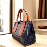 Diletta Compact Italian Leather Satchel Bag