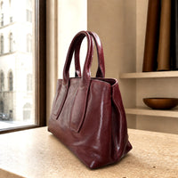 Diletta Compact Italian Leather Satchel Bag