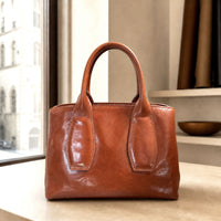 Diletta Compact Italian Leather Satchel Bag