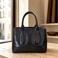 Diletta Compact Italian Leather Satchel Bag