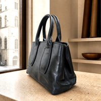 Diletta Compact Italian Leather Satchel Bag