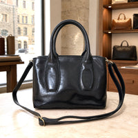 Diletta Compact Italian Leather Satchel Bag