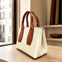 Diletta Compact Italian Leather Satchel Bag