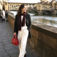 Diletta Compact Italian Leather Satchel Bag