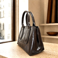 Diletta Compact Italian Leather Satchel Bag