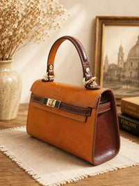 Celestine Italian Leather Top Handle Bag
