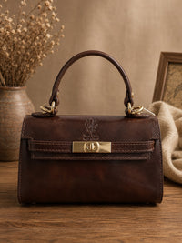 Celestine Italian Leather Top Handle Bag