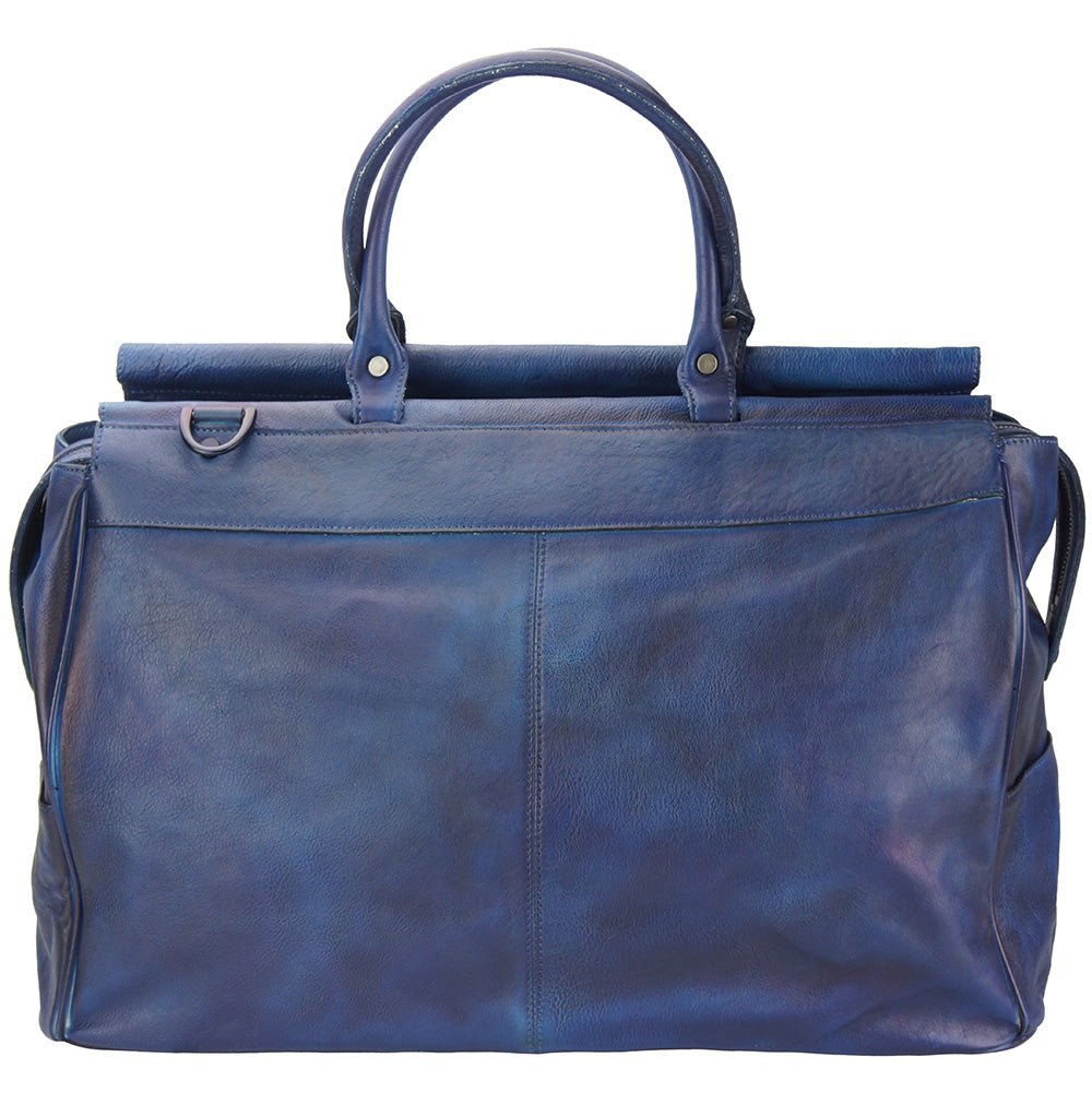 Travel bag Gennaro in vintage leather-0