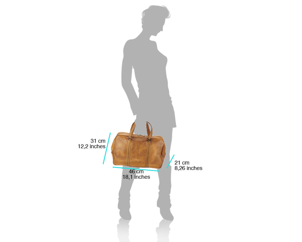 Travel bag Danilo in vintage leather