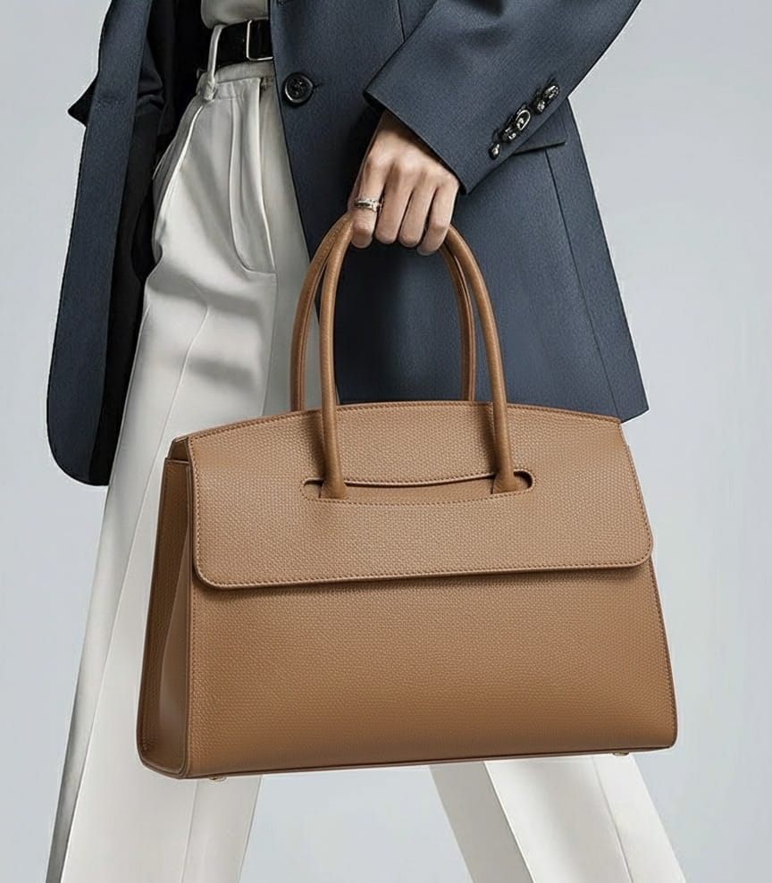 Valeria Structured Italian Leather Handbag