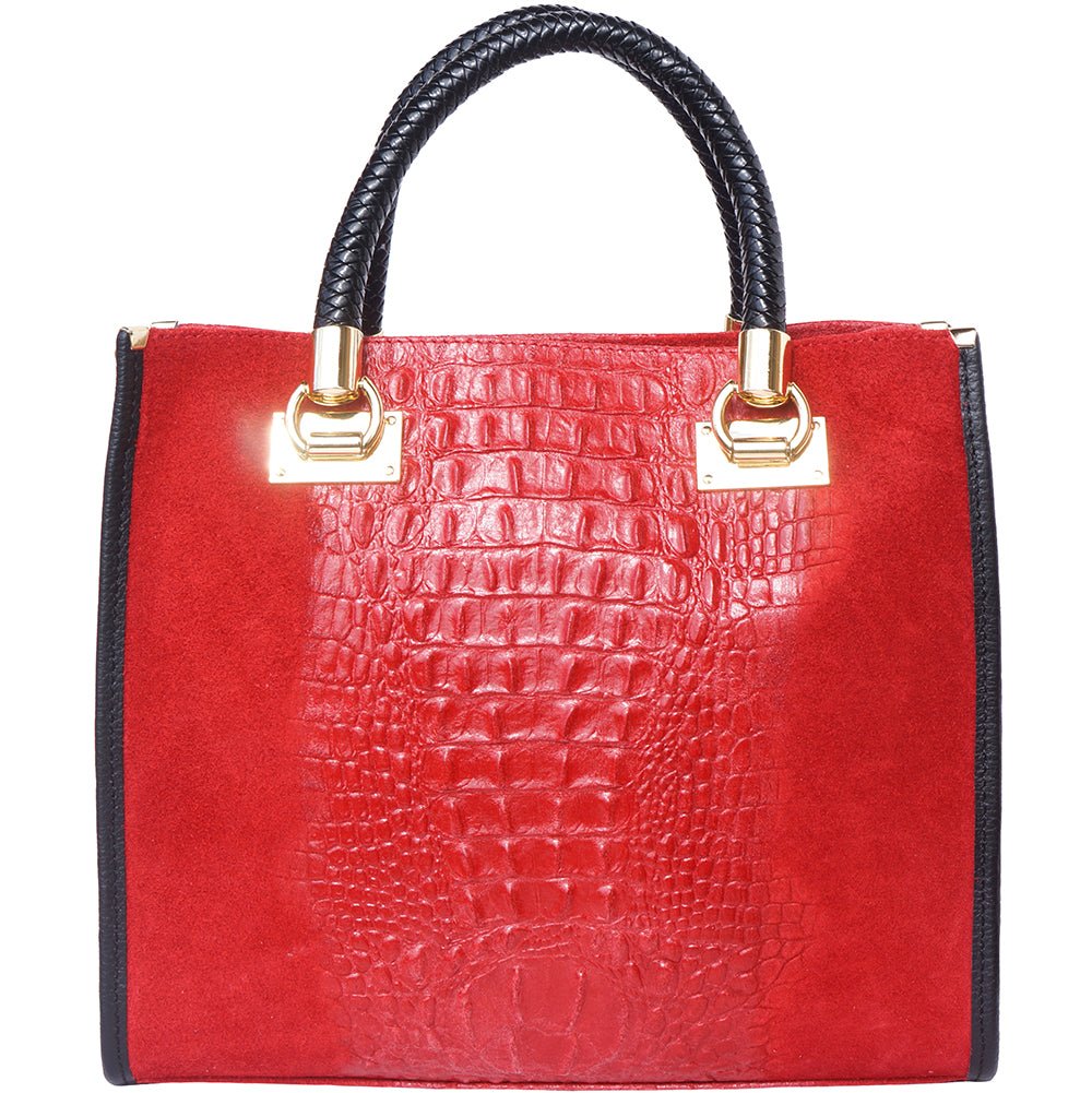 Open Tote Leather Bag: Croc-Printed – Leather Italiano