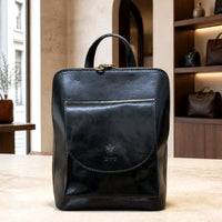Fiammetta Convertible Hand-Dyed Italian Leather Backpack