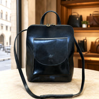 Fiammetta Convertible Hand-Dyed Italian Leather Backpack