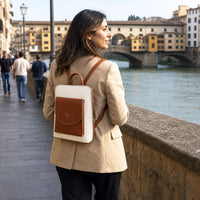 Fiammetta Convertible Hand-Dyed Italian Leather Backpack