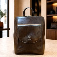 Fiammetta Convertible Hand-Dyed Italian Leather Backpack