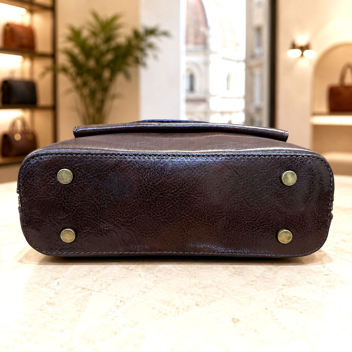 Fiammetta Convertible Hand-Dyed Italian Leather Backpack