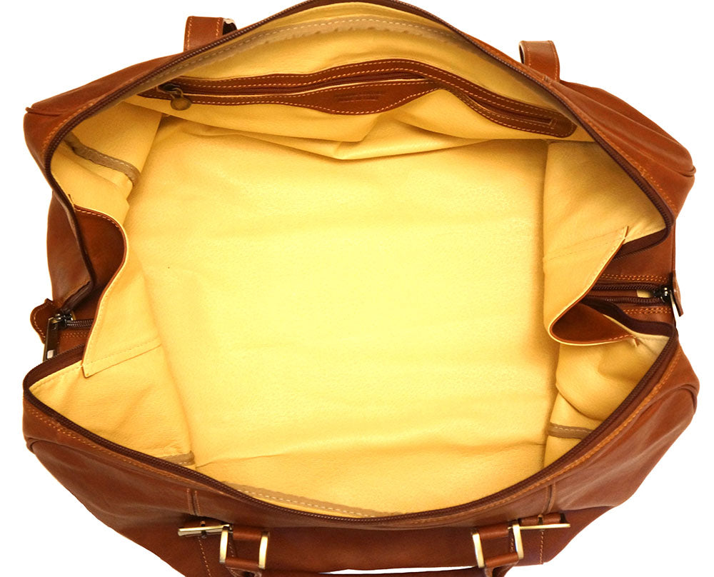 Fortunato Italian Leather Travel Bag - Handmade in Florence