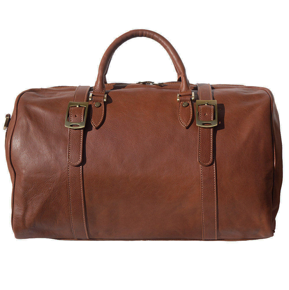 Fortunato Italian Leather Travel Bag - Handmade in Florence