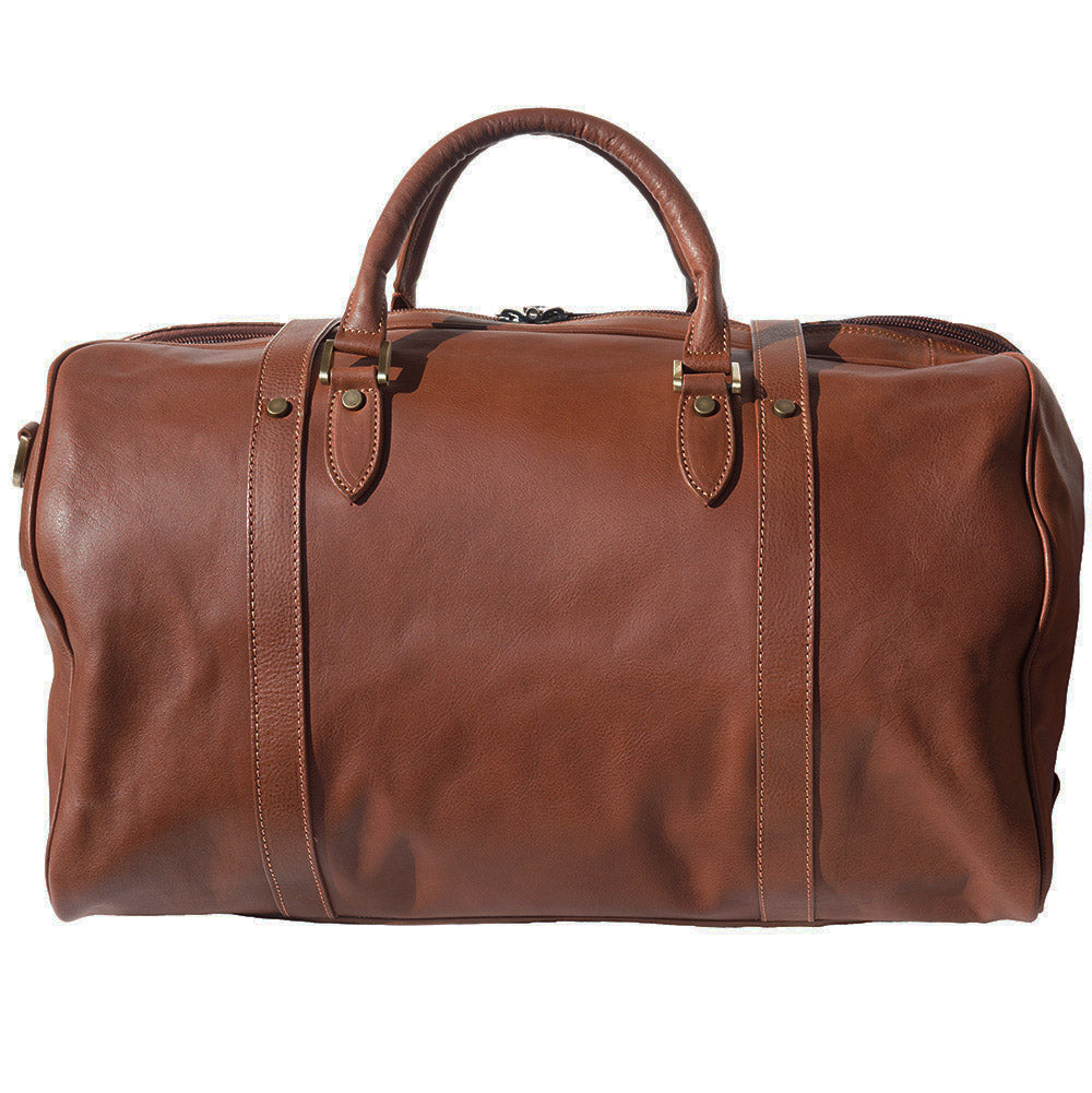 Fortunato Italian Leather Travel Bag - Handmade in Florence