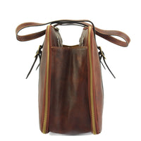 Iéna Shoulder tote in natural cowhide trim-5