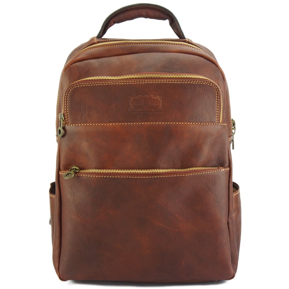 Charlie Leather Backpack: Vintage Chic - Leather Italiano