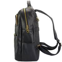 Charlie Leather Backpack: Vintage Chic - Leather Italiano