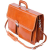 Leather briefcase with two compartments-18