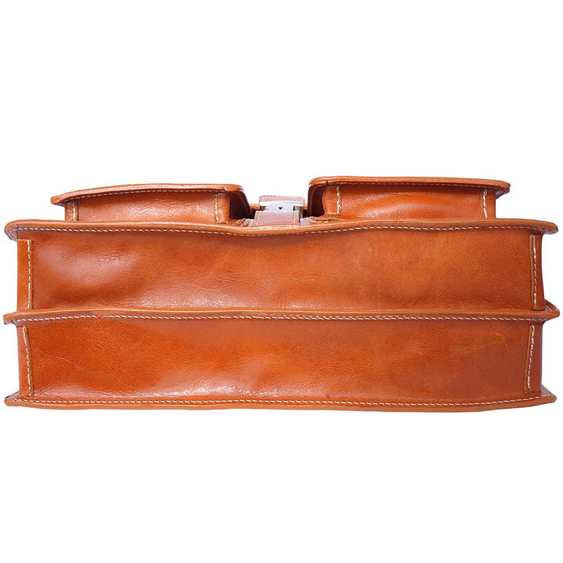 Leather briefcase with two compartments-22