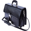 Leather briefcase with two compartments-6