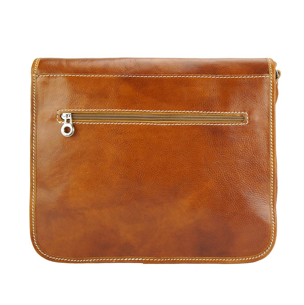 Palmira Leather Messenger Bag-5