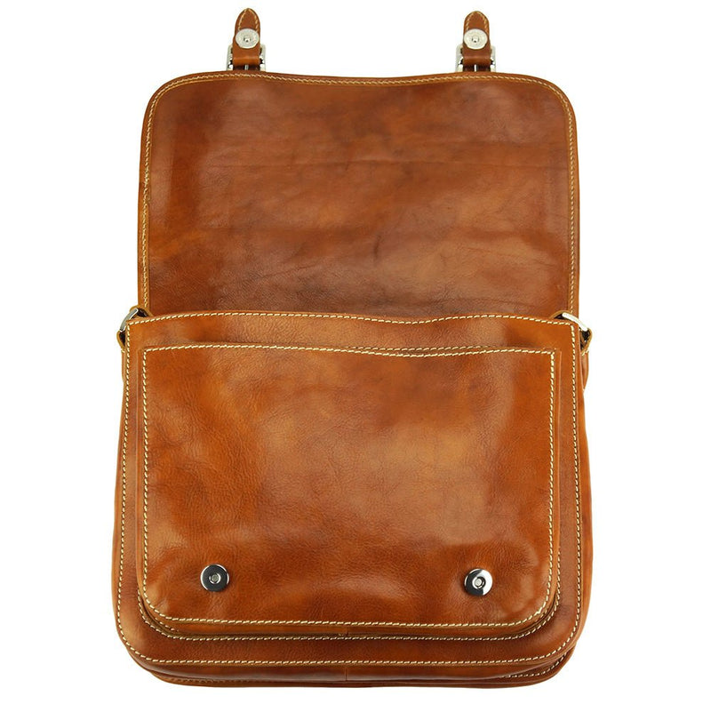 Palmira Leather Messenger Bag-7