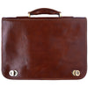 Leather briefcase with two compartments-24