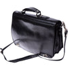 Leather briefcase with two compartments-8