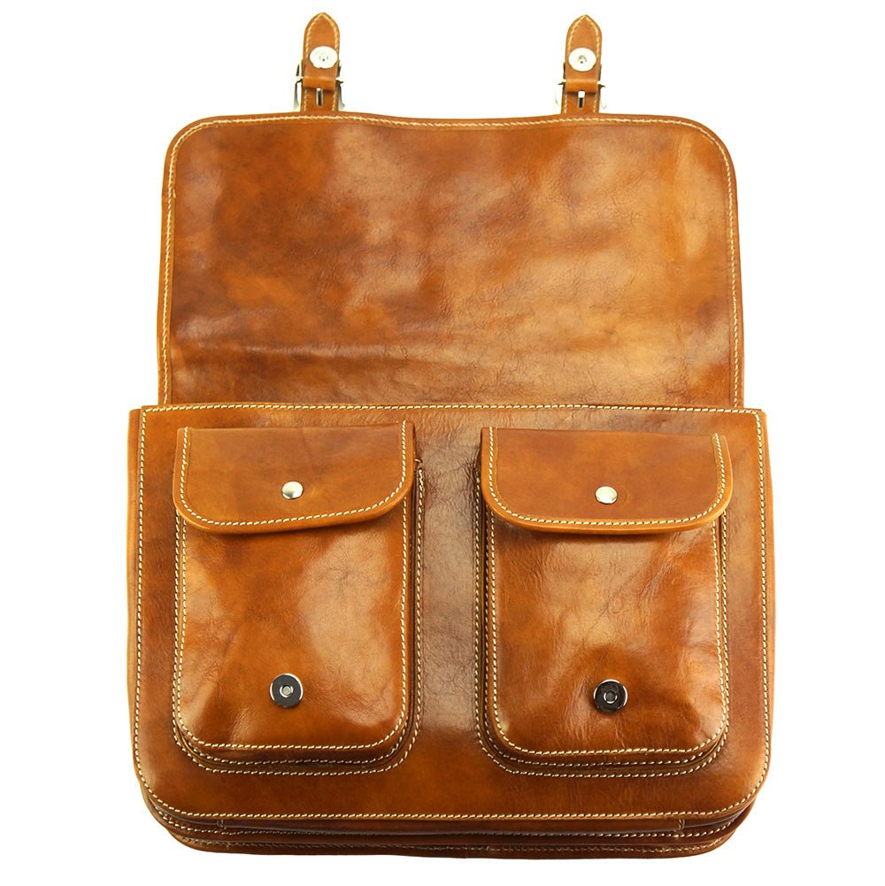 Pamela Leather Messenger Bag-2