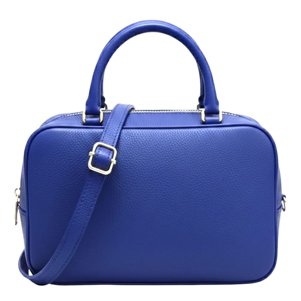 Novara Structured Cow Leather Mini Boston Bag